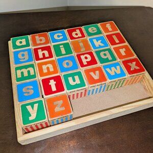 Melissa & Doug ABC 123 Wooden Blocks HARD TO FIND